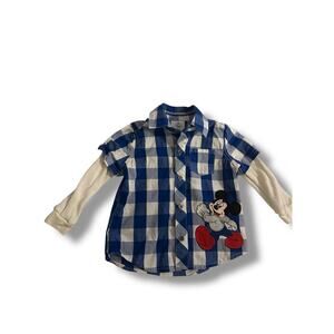 DISNEY STORE MICKEY MOUSE WOVEN SHIRT